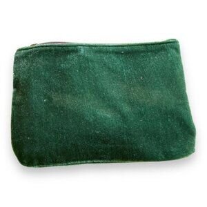 Green Velvet Cosmetics Bag